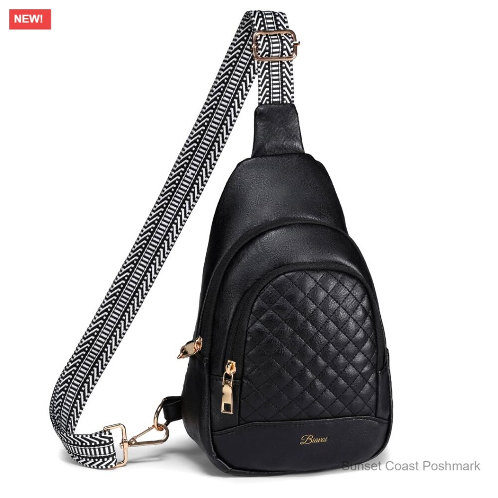 Anti Theft Crossbody Bag Vegan Leather RFID Blocking Sling Handbag Secure